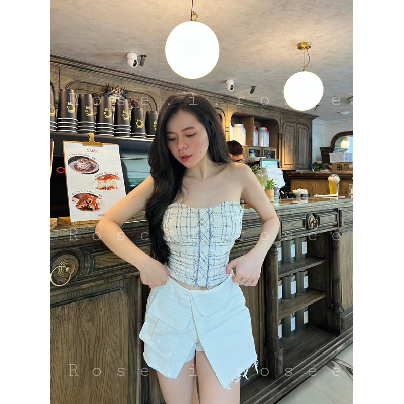 Áo óng dạ lưng chun caro