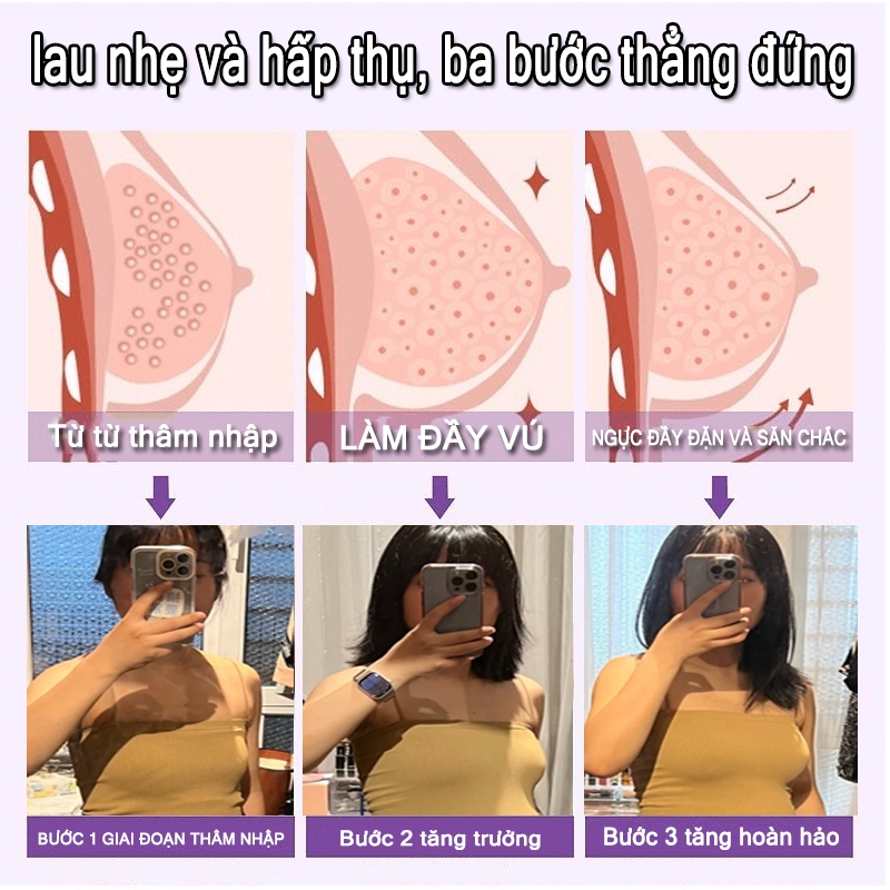 Kem nâng ngực Nâng ngực Kem massage 60g Thắt chặt ngực Ngăn ngừa vú chảy xệ nhanh chóng ngăn ngừa các vấn đề về tuyến