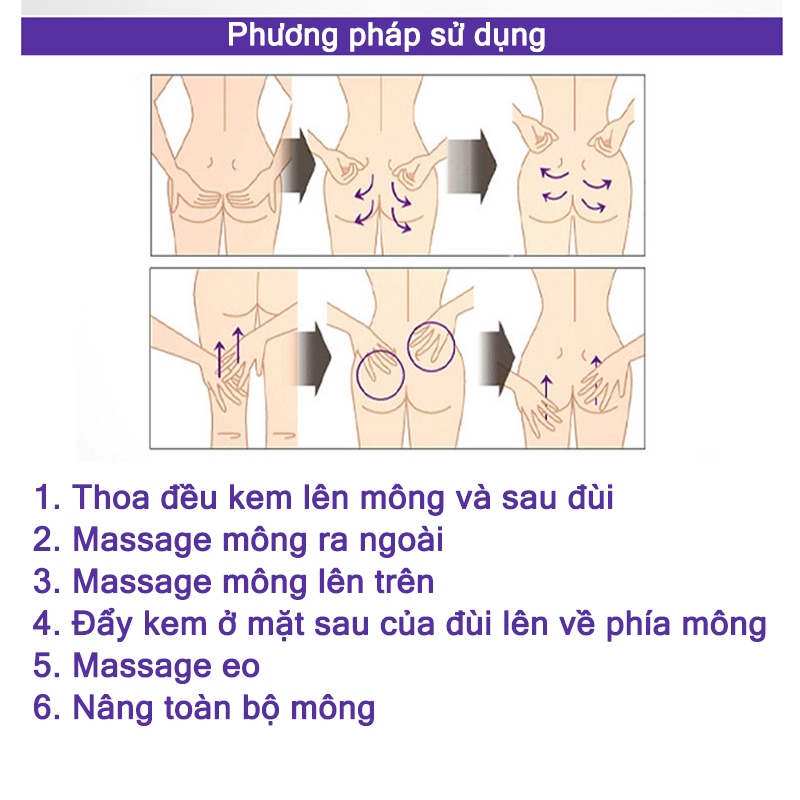 Kem dưỡng mông 60g kem mông dưỡng mông Ngăn ngừa chảy xệ nâng và săn chắc mông, làm mịn nếp nhăn