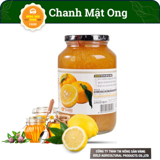 Chanh, Gừng Mật Ong Hàn Quốc 1 KG - Citron Tea 1kg Nắp Đen VIP - Nông Sản Vàng