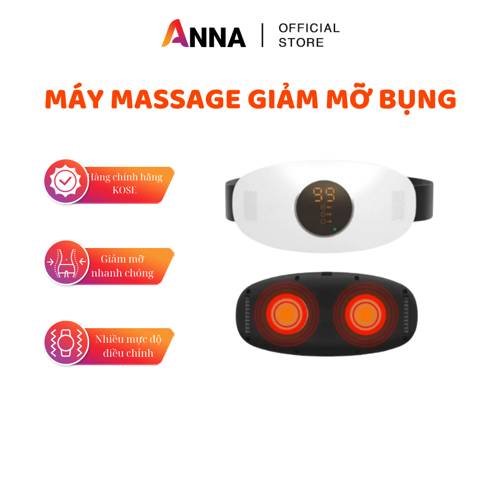 Máy massage bụng Nhật Bản KOSE giảm mỡ toàn thân an toàn, chế độ rung đánh tan mỡ bụng hiệu quả, bán chạy số 1 Nhật Bản