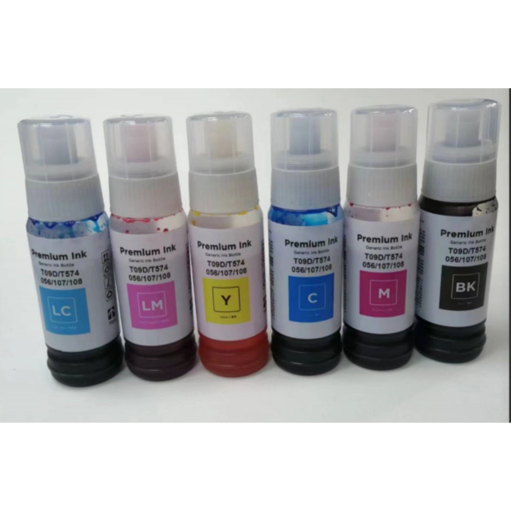 Bộ 6 chai mực 057 màu dành cho máy in Epson L8050- mực tương thích giá rẻ