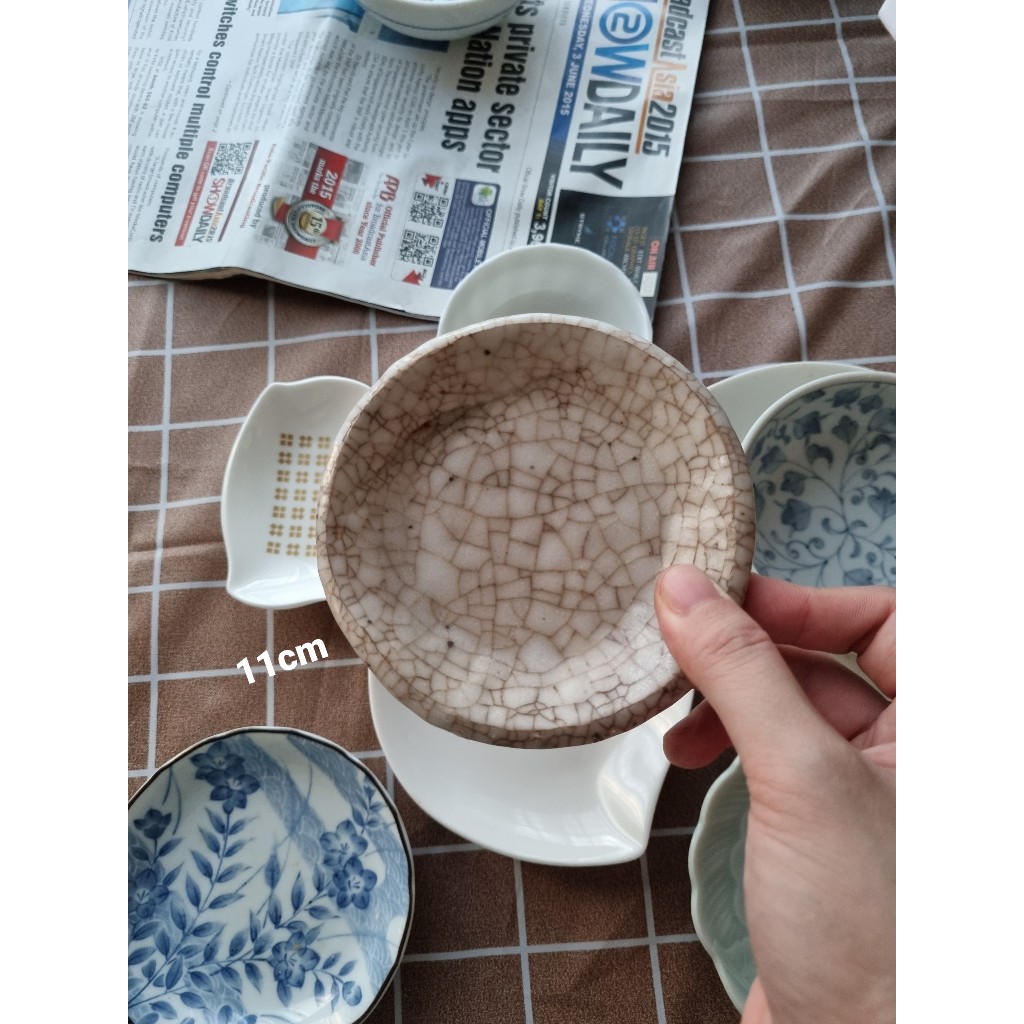 Đĩa bát gốm sứ đựng đồ chấm nhiều mẫu