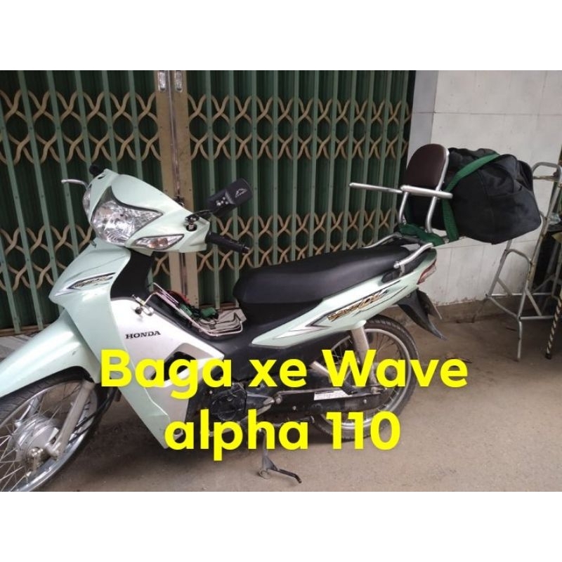 Cổ dê tốt và rất Bền,Baga phượt lắp cho xe wave alpha 110, xe 2017 cho đến 2023 lắp chung cản, lưu ý chọn đúng mẫu xe
