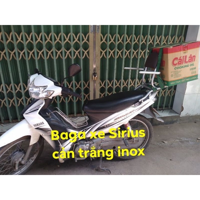 Cổ dê tốt và rất Bền,Baga lắp xe Sirius và taurut lắp chung mẫu , cản zin trắng inox, lưu ý chọn đúng mẫu