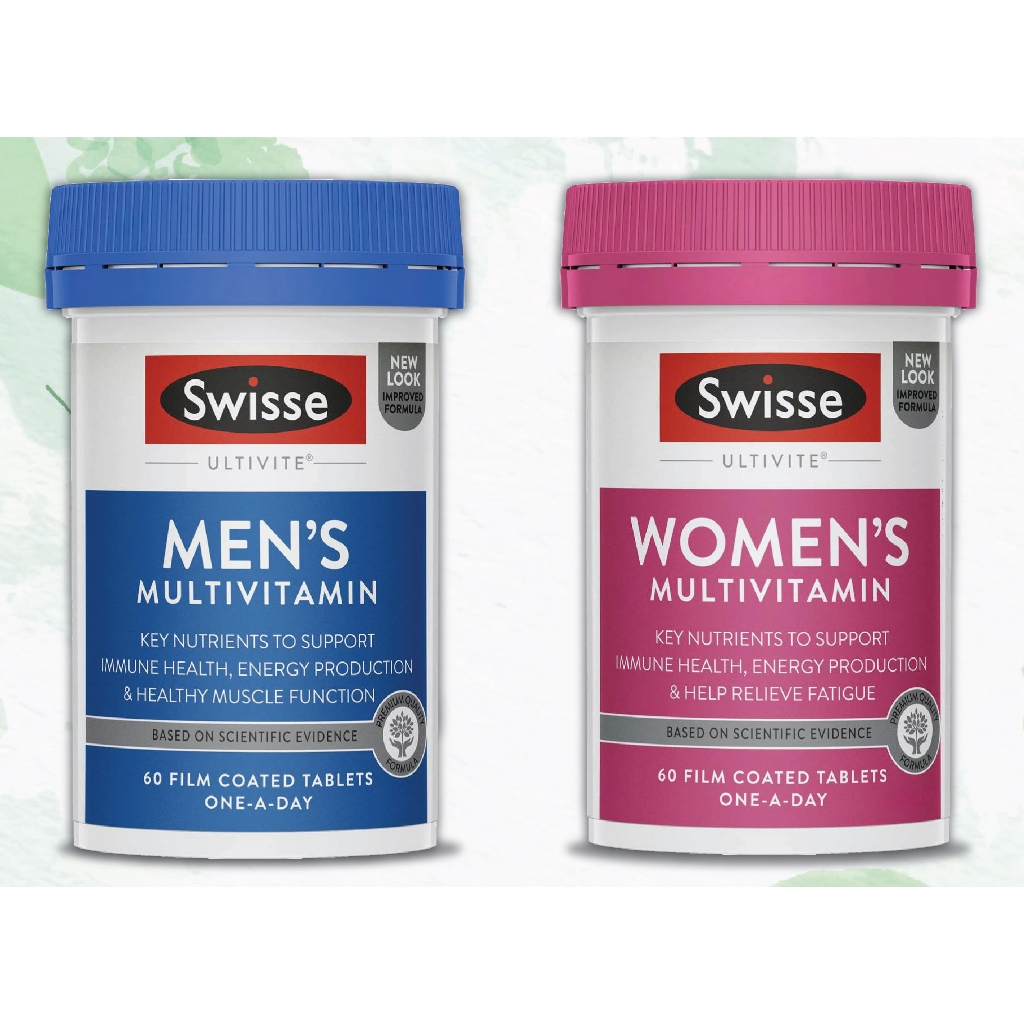 Viên Bổ Sung Vitamin Tổng Hợp Cho Nam, Nữ - Swisse Men’s/Women's Ultivite Multivitamin - nội địa Úc