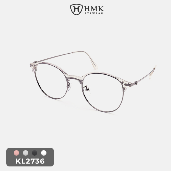Gọng Kính Kim Loại Dáng Oval HMK - KL2736