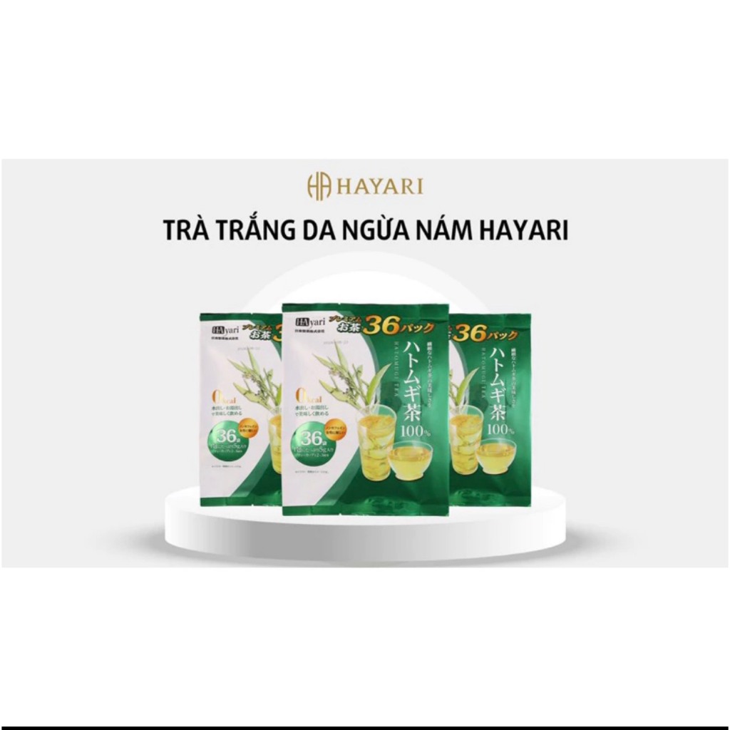 Trà Trắng Da - Chống Lão Hoá Da HATOMUGI Túi 36 Gói