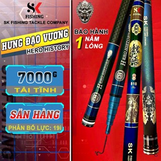 Cần câu tay SK Fishing Hưng Đạo Vương Chuyên săn hàng, Tải cá lớn Đánh đâu thắng đó - CC02