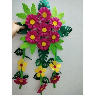 Lẵng hoa vải nỉ