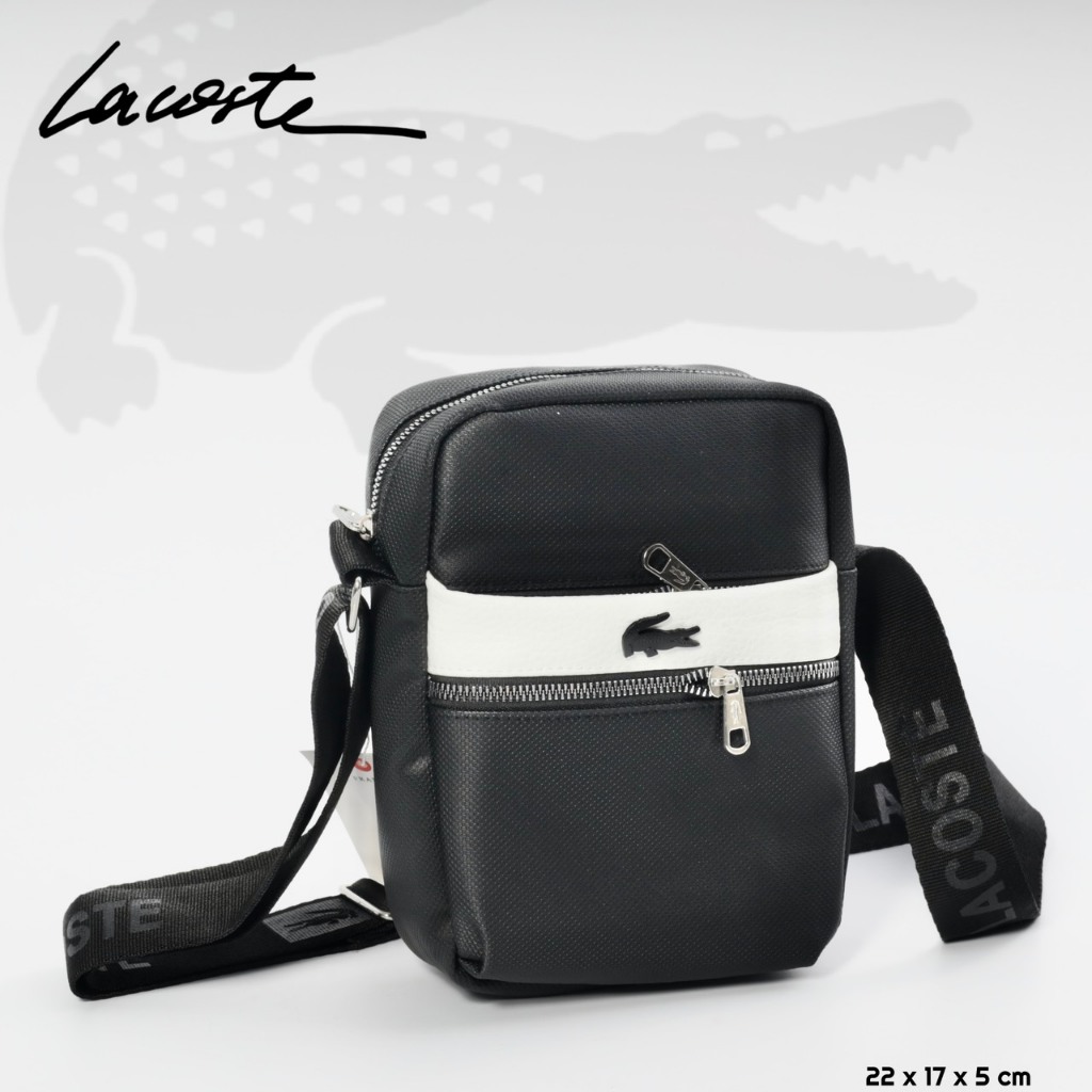 TÚI MINI ĐEO CHÉO  LACT  FULL HỘP LACOSTE ,Size  26cm x 20cm x 9cm  • Chất liệu da si chống nước 100%