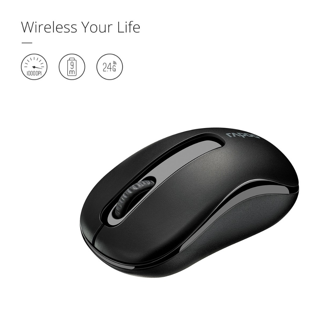 Chuột Không Dây Rappo M219 Click Siêu Êm
