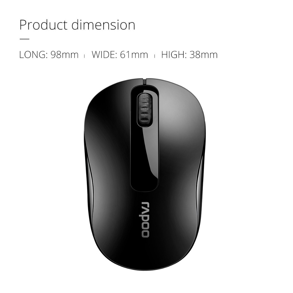Chuột Không Dây Rappo M219 Click Siêu Êm