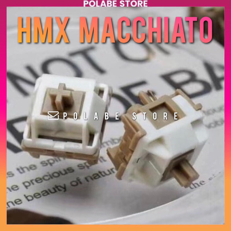 HMX Macchiato linear switch bàn phím cơ Swagkeys Milky White Polabe Store
