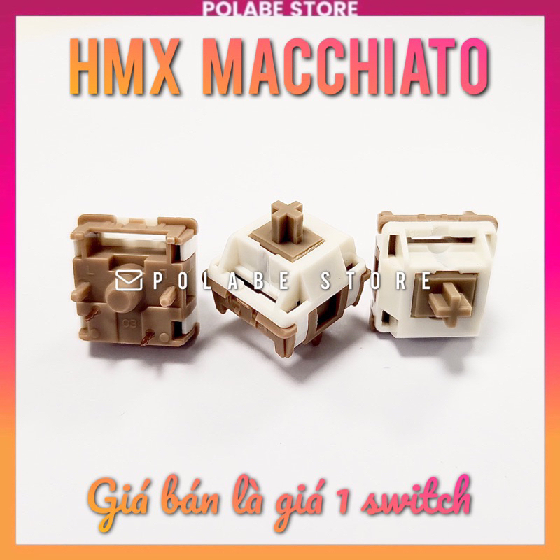 HMX Macchiato linear switch bàn phím cơ Swagkeys Milky White Polabe Store