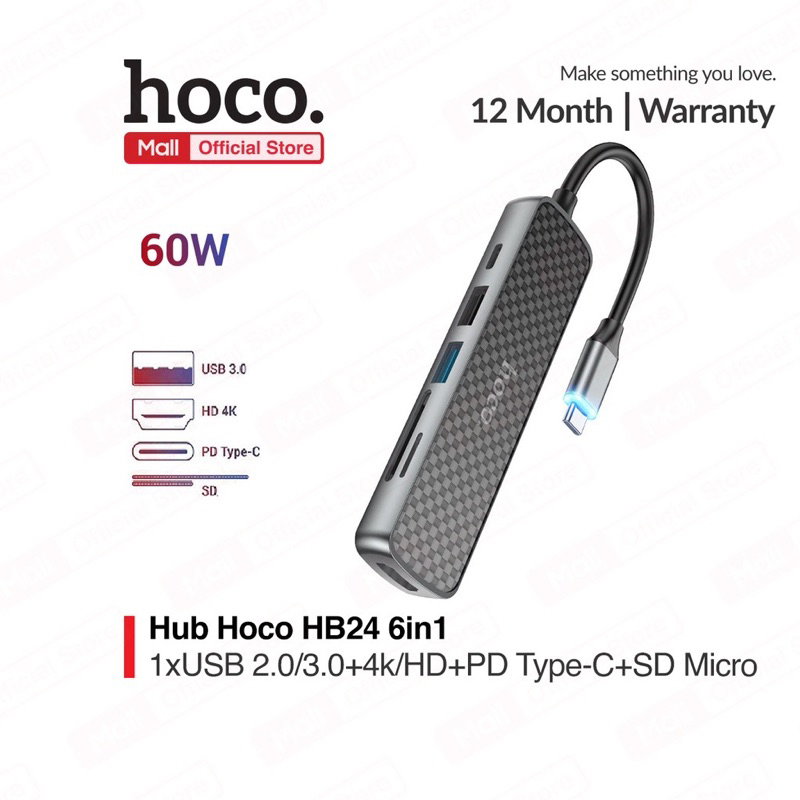 Hub 6in1 Hoco HB24