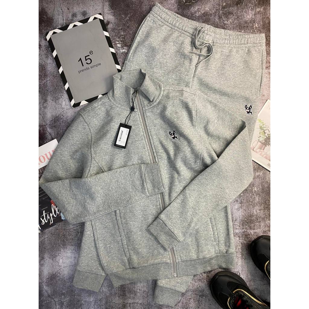 Bộ nỉ Nam Paul Thomas logo thêu dáng slimfit
