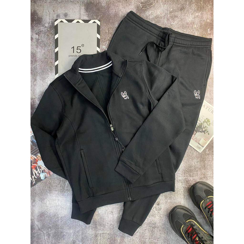 Bộ nỉ Nam Paul Thomas logo thêu dáng slimfit