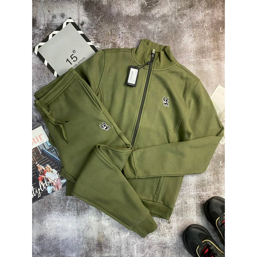 Bộ nỉ Nam Paul Thomas logo thêu dáng slimfit