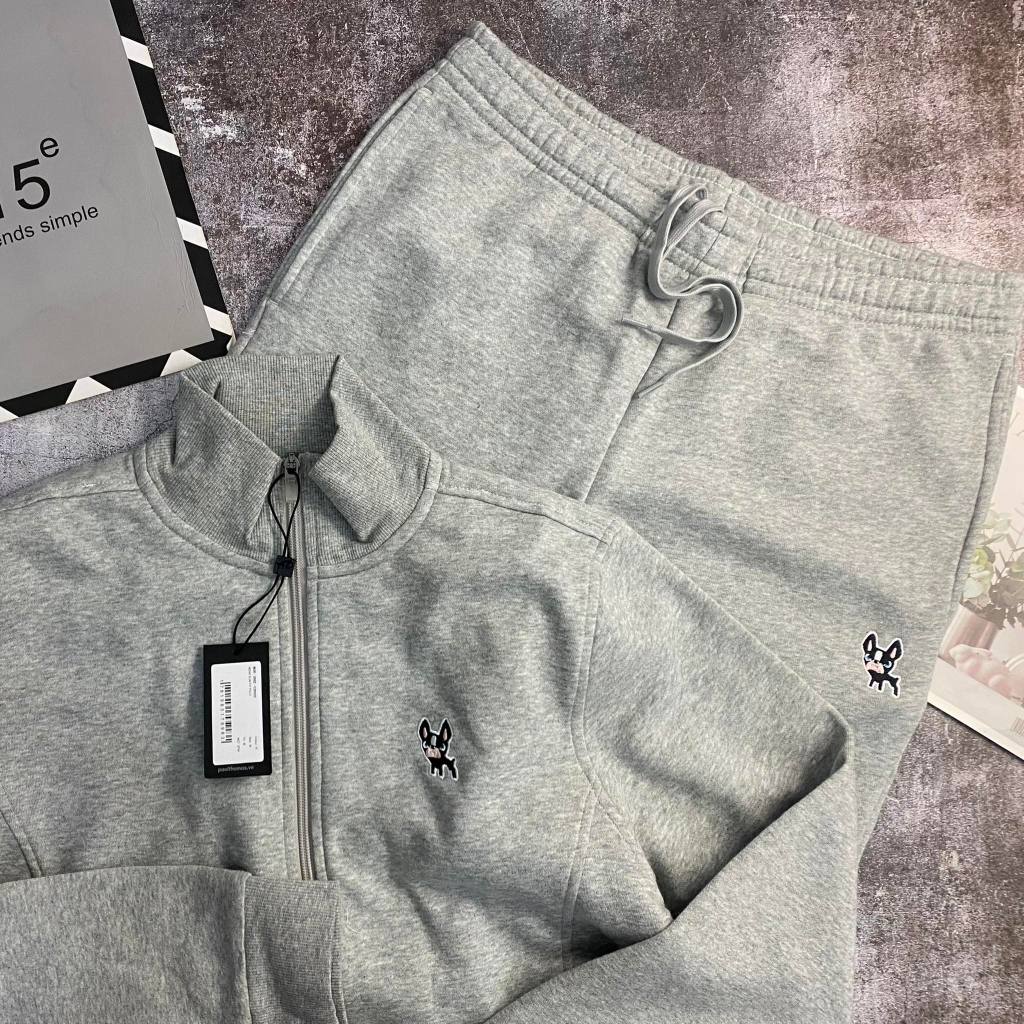 Bộ nỉ Nam Paul Thomas logo thêu dáng slimfit