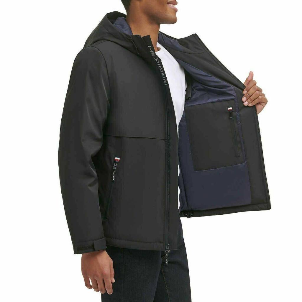 Áo khoác mũ Tommy.Hilfiger vải chống nước