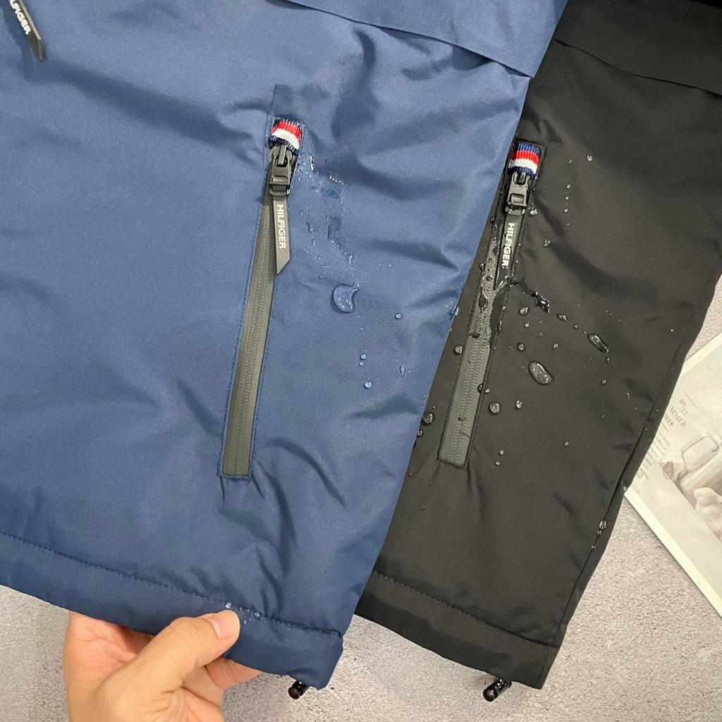 Áo khoác mũ Tommy.Hilfiger vải chống nước