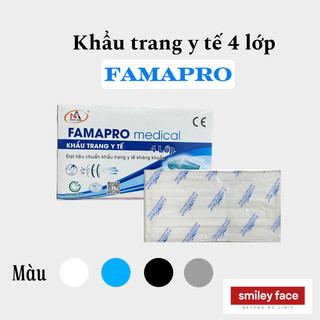 Khẩu Trang Y Tế 4 Lớp Nam Anh [ 1Hộp 50 Cái ] - 4 Lớp FAMAPRO