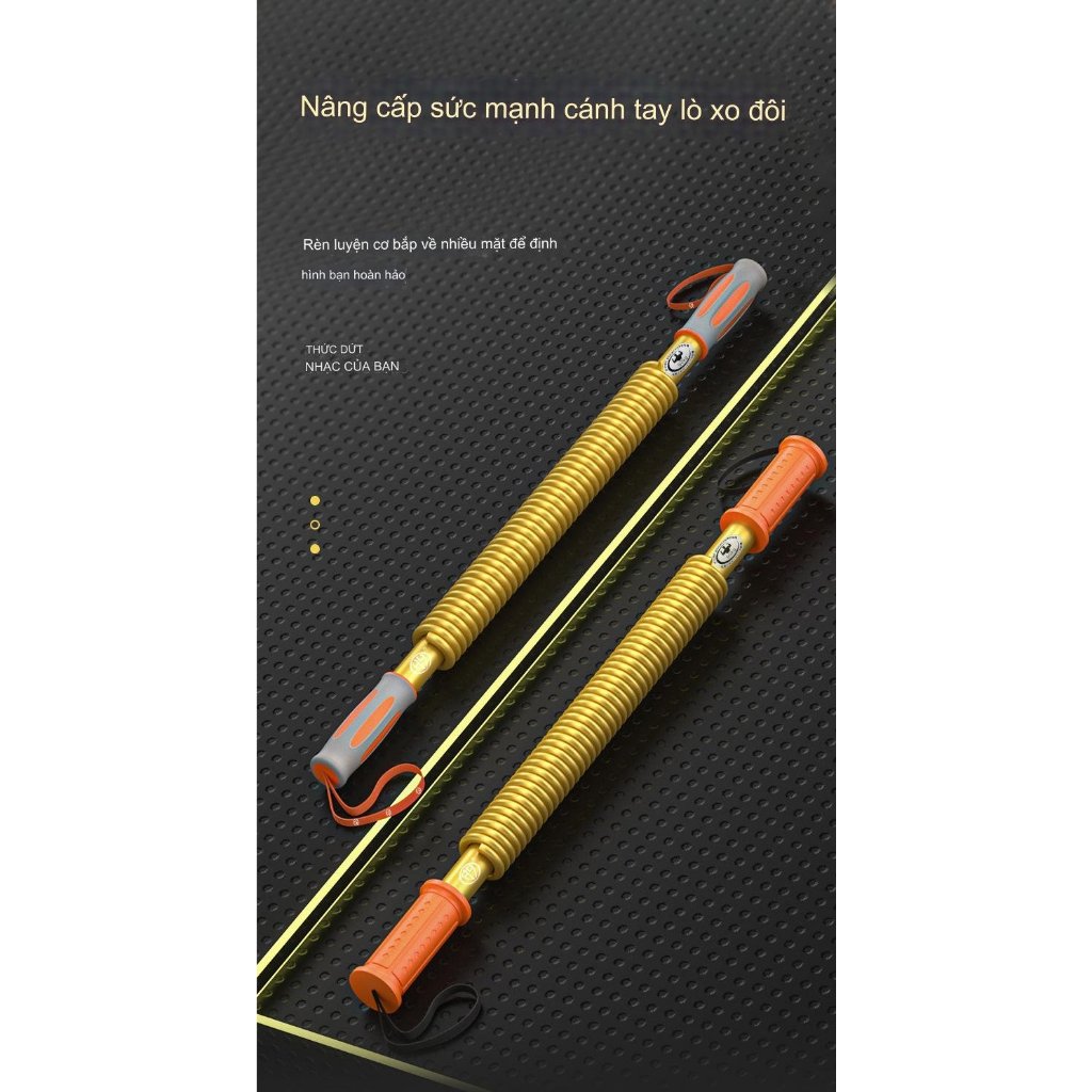 Gậy bẻ lò xo tập cơ tay 30kg, 40kg, 50kg, 60kg, 70kg, 80kg, 90kg, 100kg Hàng Xịn Nhập Khẩu + Tặng Túi Đựng