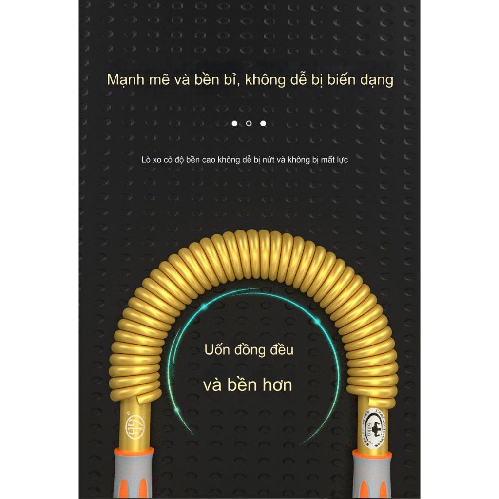 Gậy bẻ lò xo tập cơ tay 30kg, 40kg, 50kg, 60kg, 70kg, 80kg, 90kg, 100kg Hàng Xịn Nhập Khẩu + Tặng Túi Đựng