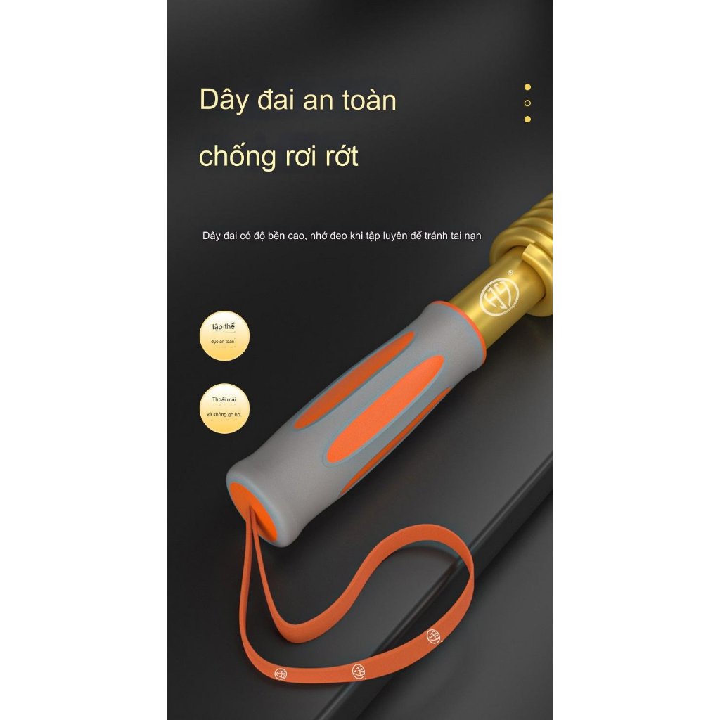 Gậy bẻ lò xo tập cơ tay 30kg, 40kg, 50kg, 60kg, 70kg, 80kg, 90kg, 100kg Hàng Xịn Nhập Khẩu + Tặng Túi Đựng