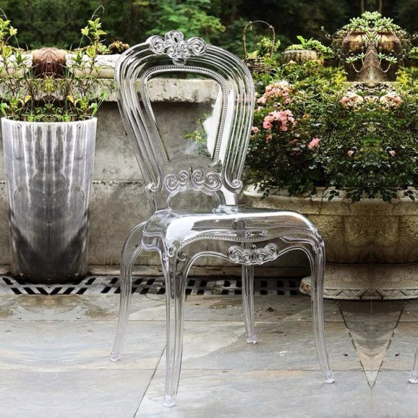 GHẾ CAFE  DECOR TRONG SUỐT GHOST-263 NHỰA PC-POLYCARBONATE