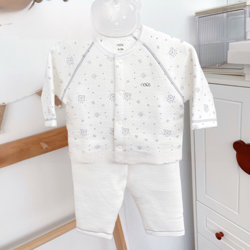 Bộ Sơ Sinh NOUS Trần Bông Dày Dặn, Ấm Áp Cho Bé