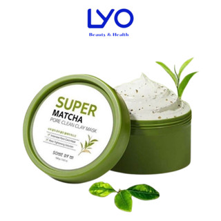 Mặt Nạ Đất Sét Trà Xanh Làm Sach Da , Thu Nhỏ Lỗ Chân Lông Some By Mi Super Matcha Pore Clean Clay Mask 100g