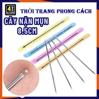 Cây nặn mụn 2 đầu tiện dụng thép không gỉ siêu bền dài 8.5cm - que nặn mụn thép không gỉ