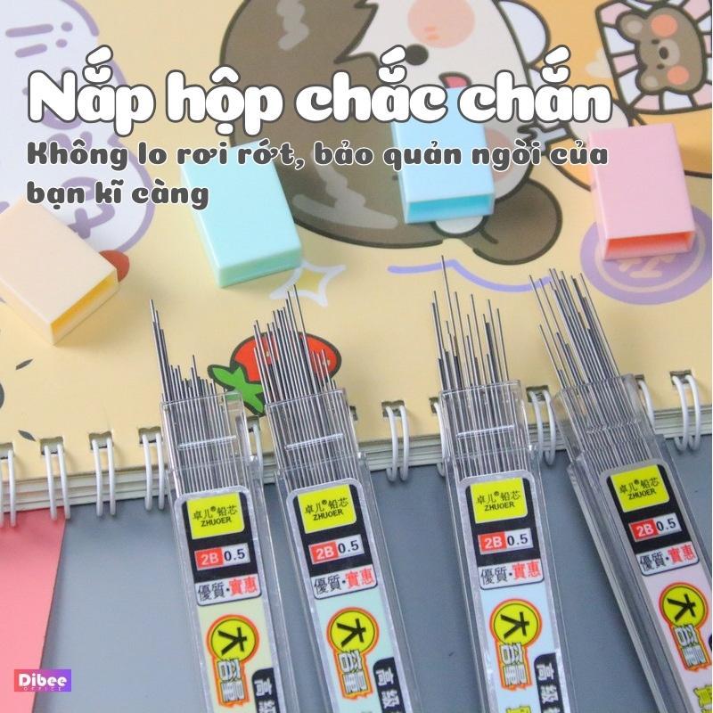 Ngòi bút chì kim 2B Dibee, 1 hộp 30 ngòi, ngòi 0.5mm cao cấp tiện lợi NB81