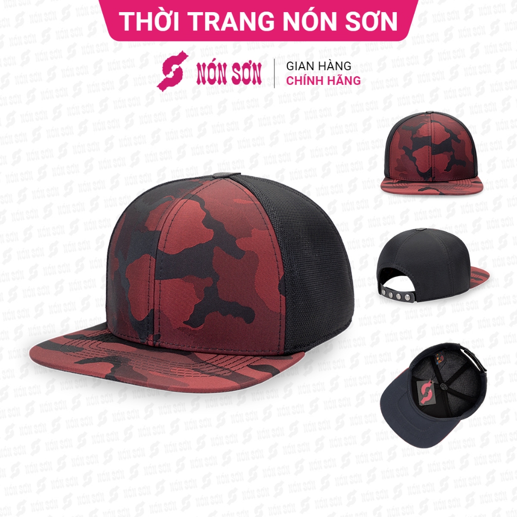 Mũ snapback hiphop nam nữ NÓN SƠN chính hãng MC210-ĐO1