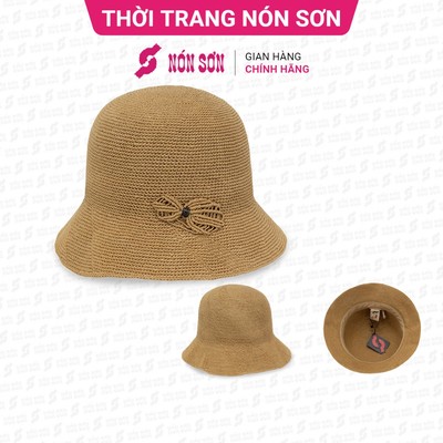 Mũ vành đan tay cao cấp thời trang NÓN SƠN ĐH146-KM2