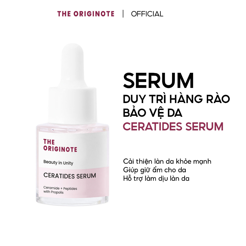Serum Duy trì hàng rào bảo vệ da The Originote Ceratides Serum với Ceramide và Peptide 20ml 7613