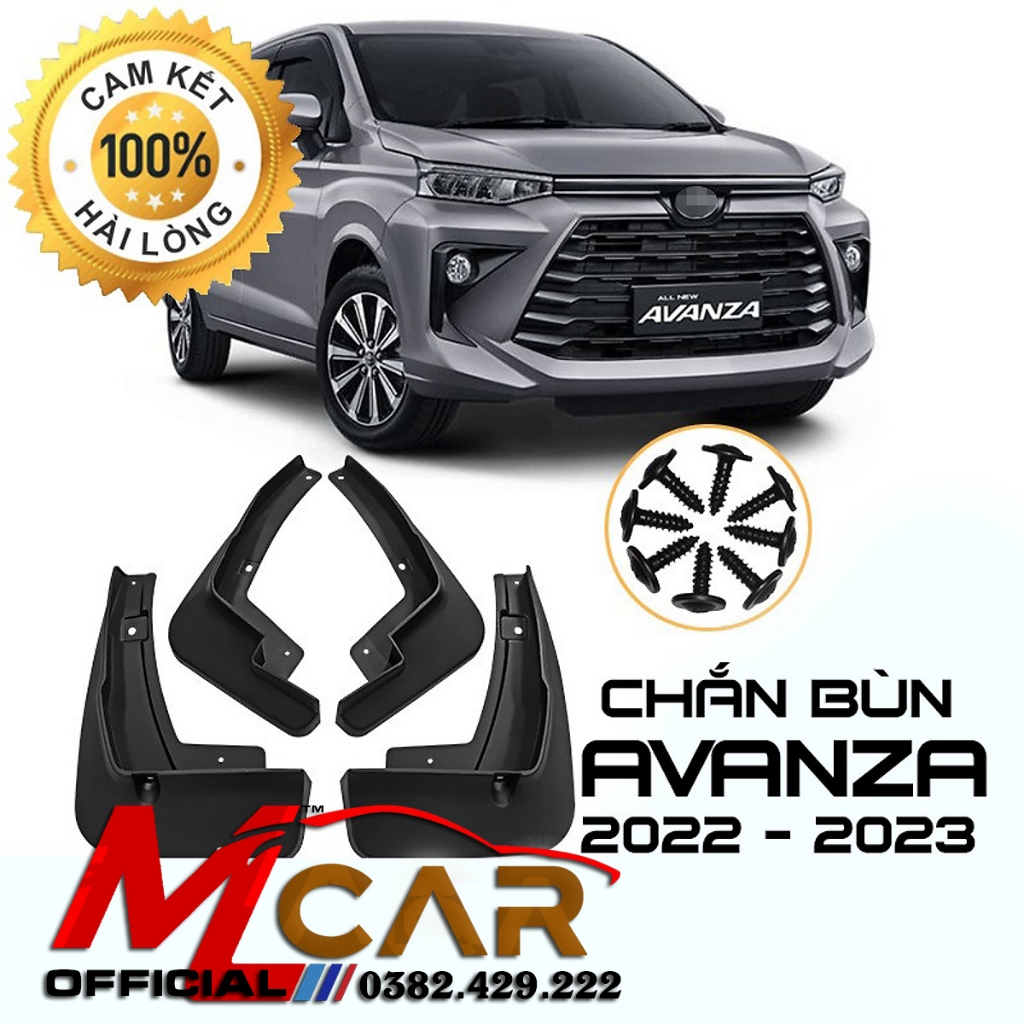 Bộ 4 tấm chắn bùn bánh xe Toyota #Avanza 2022 - 2023