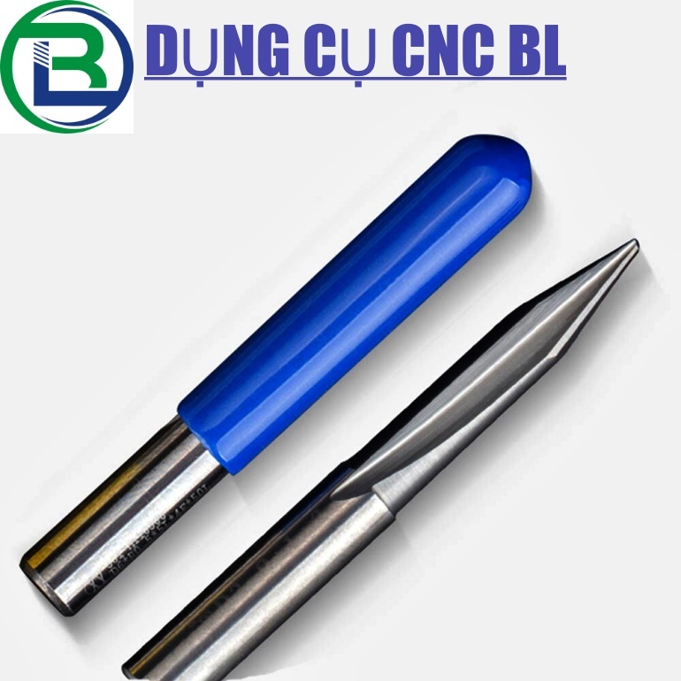 Mũi Đục CNC Đục tượng 2me phi 6mm dài 60-70-80-100-120 mm Thép hợp kim siêu bền