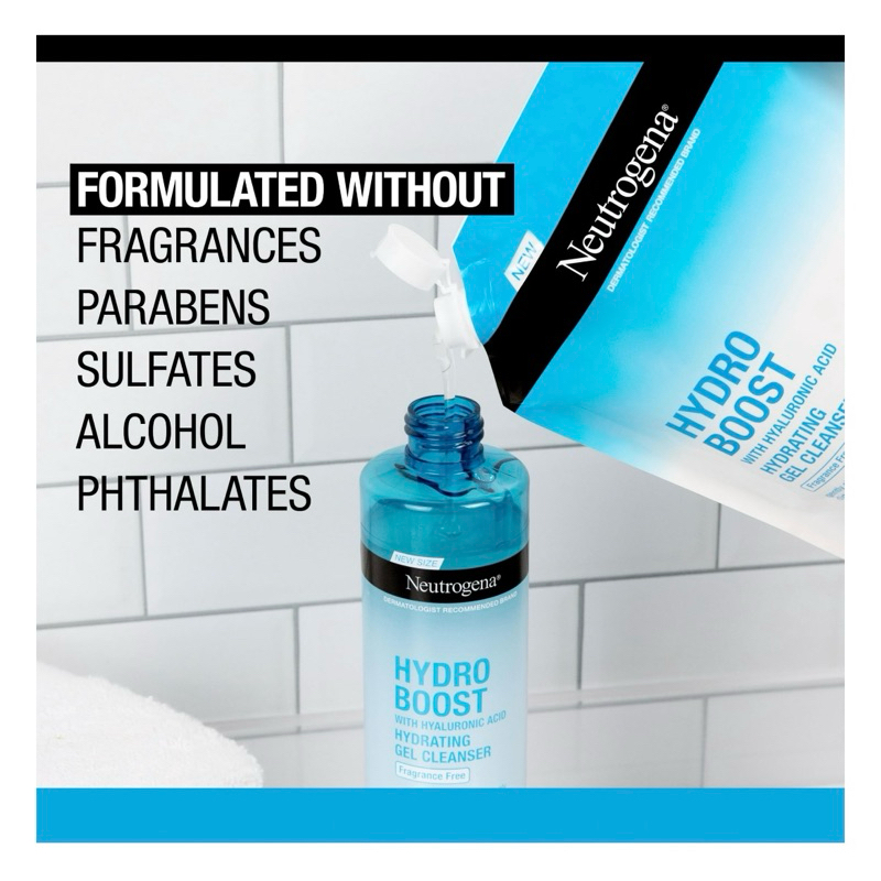 Sữa rửa mặt Neutrogena Hydro Boost bịch lớn 473ml siêu tiết kiệm, chính hãng USA 🇺🇸