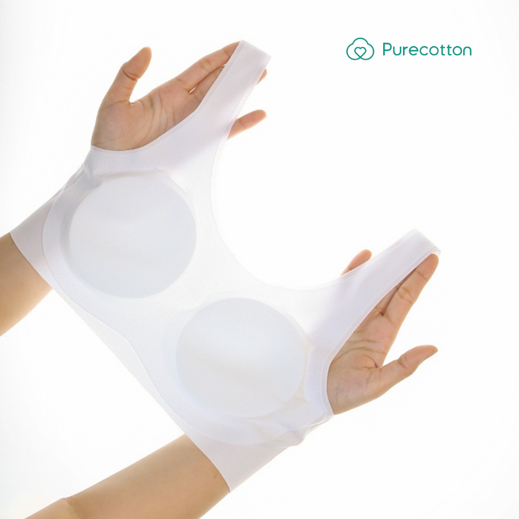 Áo lá học sinh không viền Purecotton chất liệu cotton cao cấp Beauty Light Bra PC088