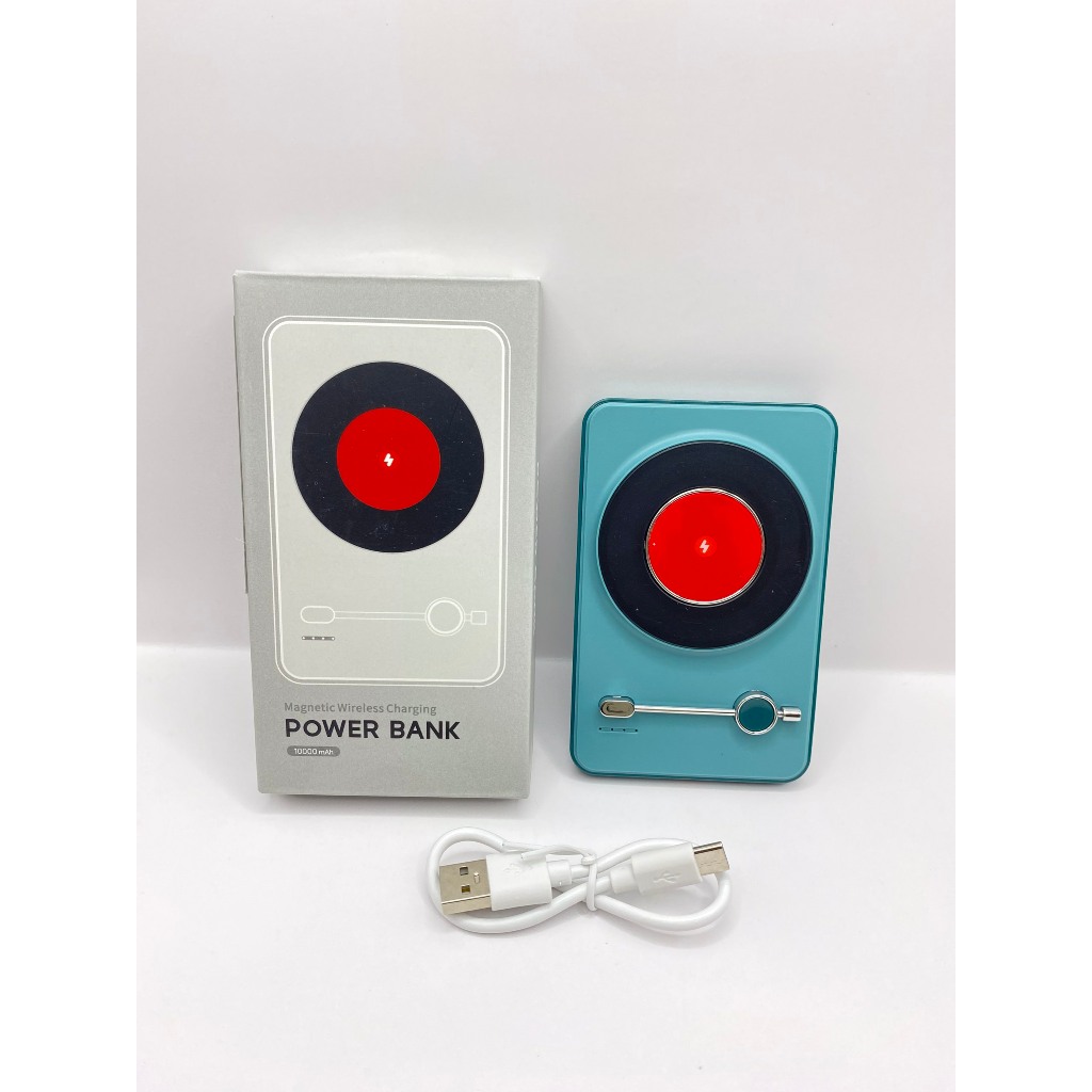 Sạc Dự Phòng/ Pin Dự Phòng 10.000mAh - Sạc Không Dây Hít Nam Châm