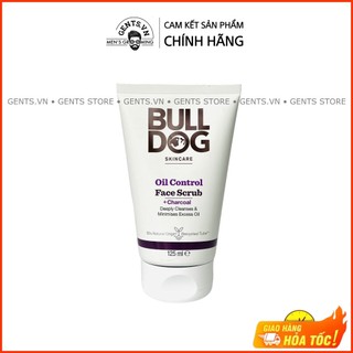 Sữa rửa mặt tẩy tế bào chết cho nam có làn da dầu, dễ nổi mụn Bulldog Skincare Oil Control Face Scrub 125ml