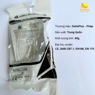 Kính bảo hộ bảo vệ kính cận Deltaplus Piton 2