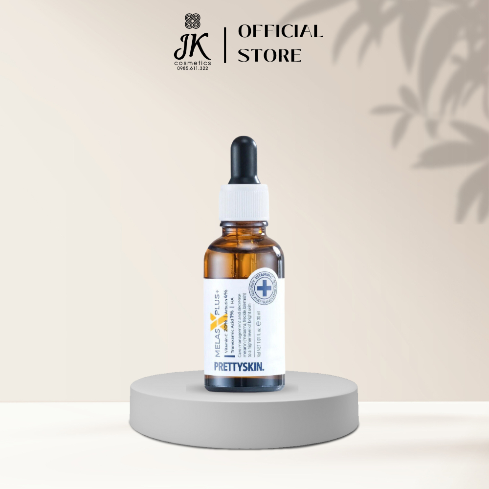 Tinh Chất Serum Melas X Plus PRETTY SKIN, Dưỡng Trắng, Mờ Thâm Nám Hiệu Quả 30ml - JK Auth Cosmetics