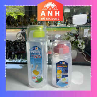Bình nhựa đựng nước đồng tâm dung tích 1L, 1,4L,kèm ca đựng, an toàn khi sử dụng .