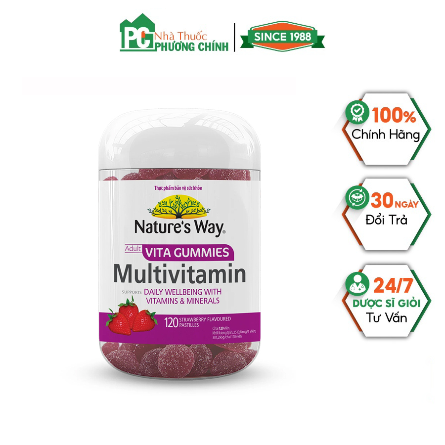 Nature's Way Adult Vita Gummies Multivitamin - Vitamin Tổng Hợp Cho Người Lớn (Chai 120 Viên)