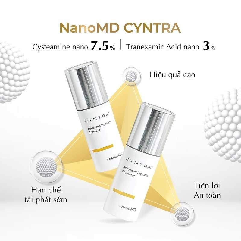 Kem làm giảm nám da nanoMD CYNTRA Advanced Pigment Corrector