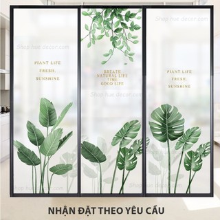 Decal dán kính mờ lẻ size 2 mặt sẵn keo, chống nhìn trộm dán cửa sổ, cửa đi, phòng khách, phòng ngủ